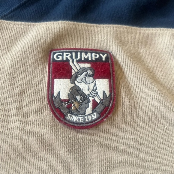 Vintage DISNEY STORE Grumpy sweater men’s size medium V Neck Long Sleeves - Picture 2 of 7